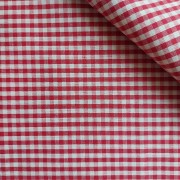 Checkered Fabric - Width 180 cm - Bordeaux